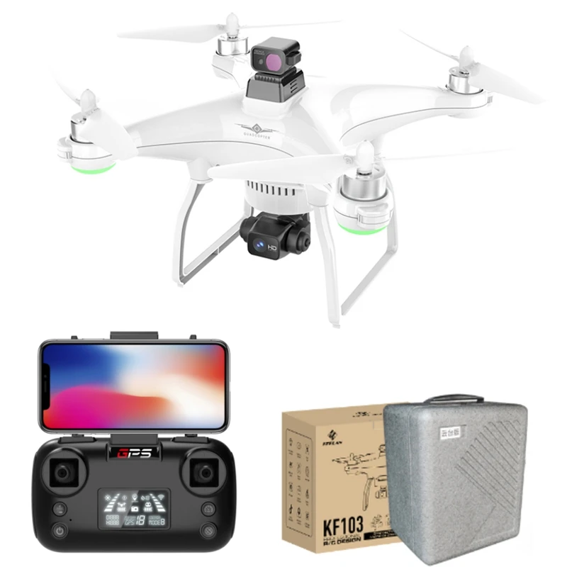 

KF103 MAX 5G WIFI FPV GPS with 4K Camera 3-Axis Gimbal 360° Laser Obstacle Avoidance 22mins Flight Time RC Drone Quadcopter Toy