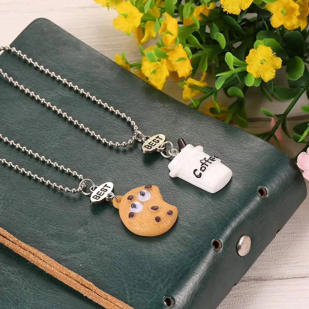 2 шт Женская кофейная форма для печенья кулон ожерелье девушка милые подарки