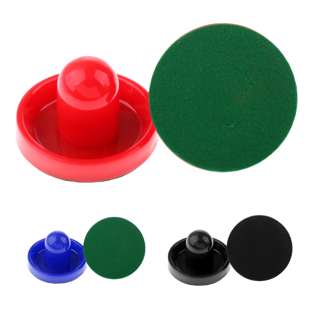 

MagiDeal 2 Pieces 95mm Air Hockey Felt Pushers Goalie Handles Paddles Replacement Large Red