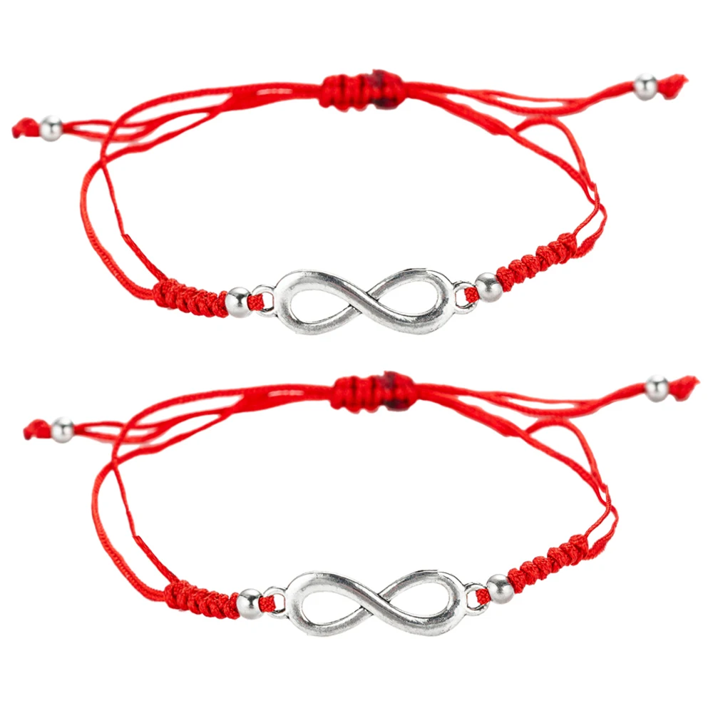 Black String Infinity Charm Bracelets for Protection Luck Handmade Thread Amulet Friendship Jewelry | Украшения и аксессуары