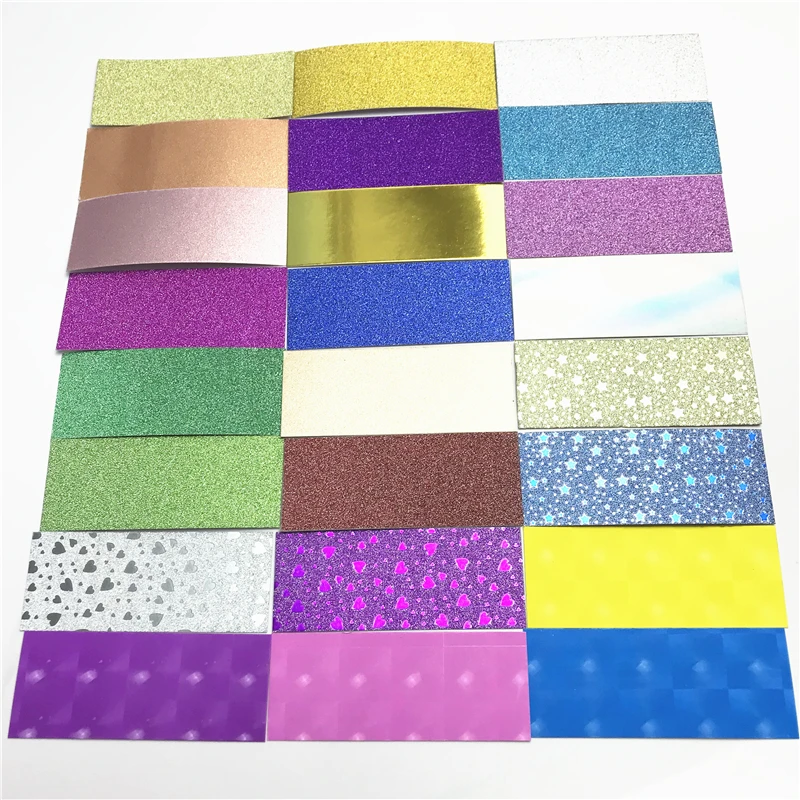 Оптовая продажа 100/200 шт. блестящая фоновая бумага для ресниц внутри упаковочная