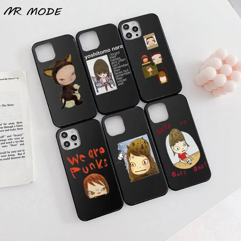

Yoshitomo Nara Phone Case for iPhone 13 12 11 mini pro XS MAX 8 7 6 6S Plus X SE 2020 XR
