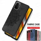 Чехол для Xiaomi Poco F3, тканевый чехол для телефона Xiomi Mi Pocophone F 3 PocoF3, 3D тисненый узор, противоударный защитный чехол