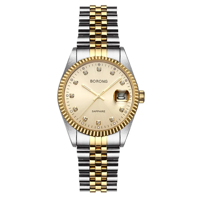 Мужские наручные часы мужские лучший бренд роскошные BORONG из нержавеющей стали