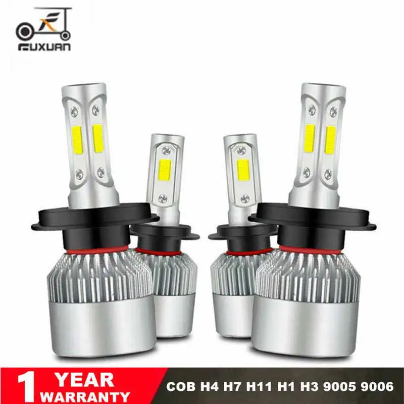 

2Pcs Auto H7 LED H4 H11 H8 9006 HB4 H1 H3 9005 HB3 880 Car Headlight Bulbs 72W 8000LM High Low Beam Automobiles Lamp 6500K 12V