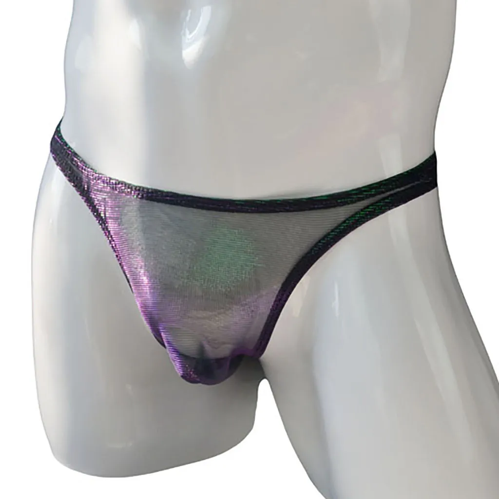 Сексуальное нижнее белье для мужчин прозрачные трусы сетчатые сменные цвета