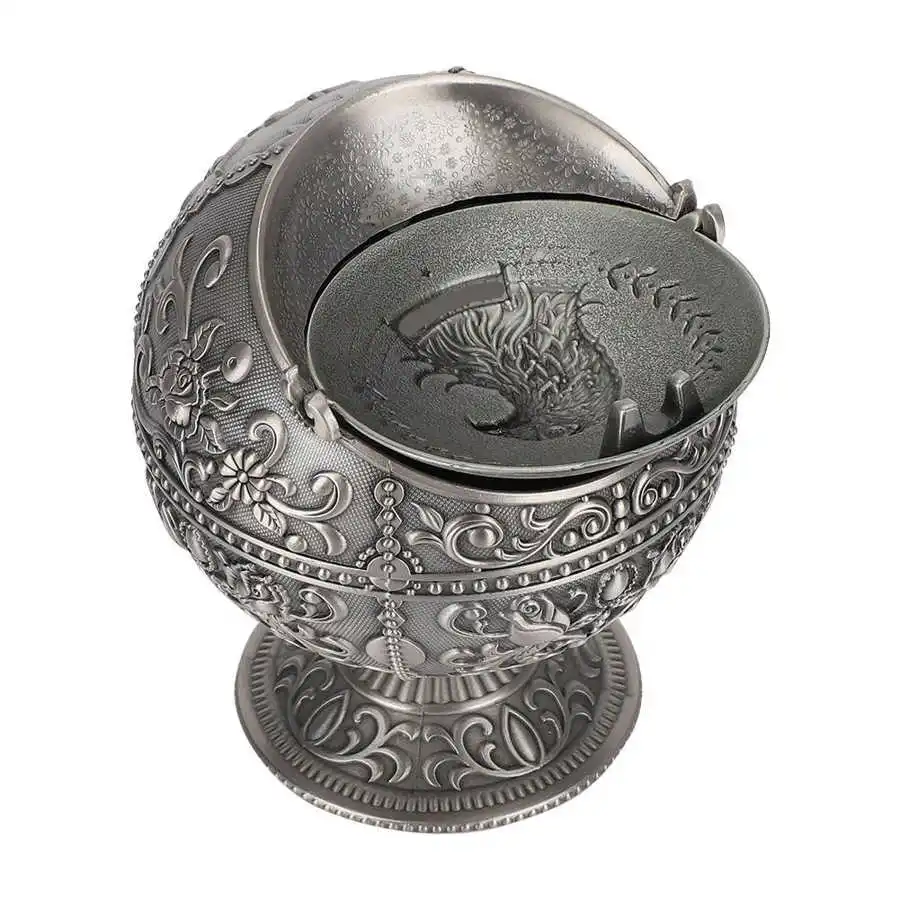 Старинный ящик для хранения Пепельница в стиле Ретро с крышкой украшение дома