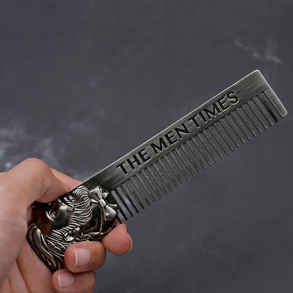 Прохладный Для мужчин придание формы шаблон для бороды из нержавеющей стали