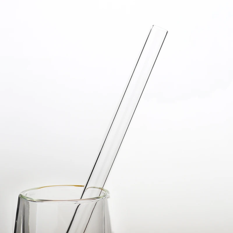 20 см согнутая прямая стеклянная соломенная смузи Боба чай Питьевая соломинки