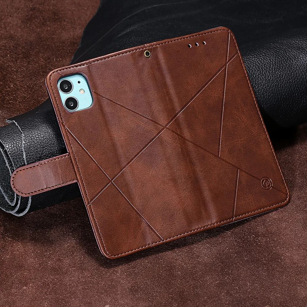 Двойной Цвет флип кожаный Телефон Сумка Чехол для айфона 6 7 6S плюс 5 5S SE слотов