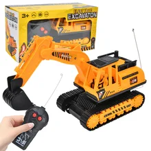 NEW2022 Excavator Bulldozer Toy 1:24 Truck Crane Electric Vehicle RTR Kid Gift Mini Remote Control A