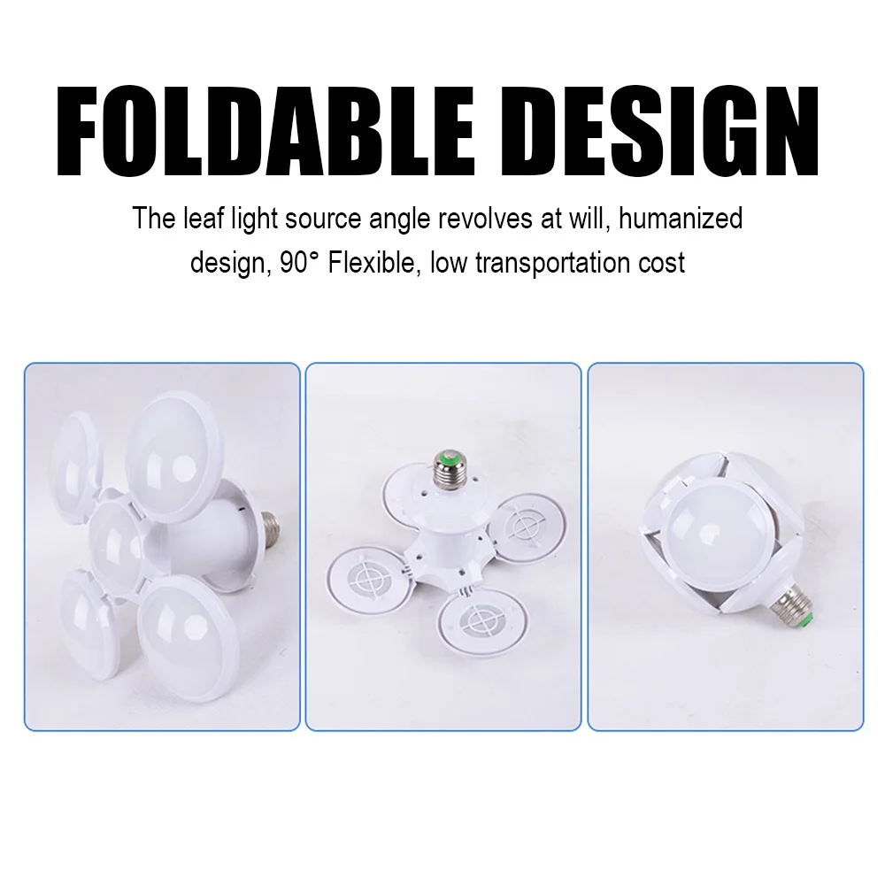 

LED Garage Light E27 Folding Football UFO Lamp 120-265v Deformable 40w LED Ceiling Light For Supermarket Car Wash Shop