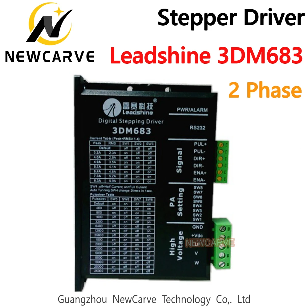 Оригинальные Leadshine 2 фазный шаговый мотор драйвер 3DM683 20 60VDC 0 5 8.3A Newcarve|Драйвер