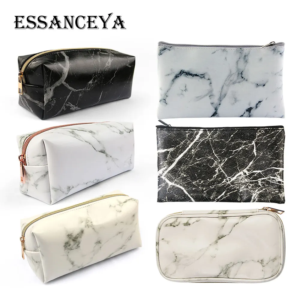 ESSANCEYA, стиль, модная сумка для макияжа, Мраморная, многофункциональная Сумочка, косметичка для путешествий, косметичка, пенал, чехол