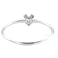 amas valentine top sale authentic 100 925 sterling silver lovely minnie original bangle bracelet for girlfriend