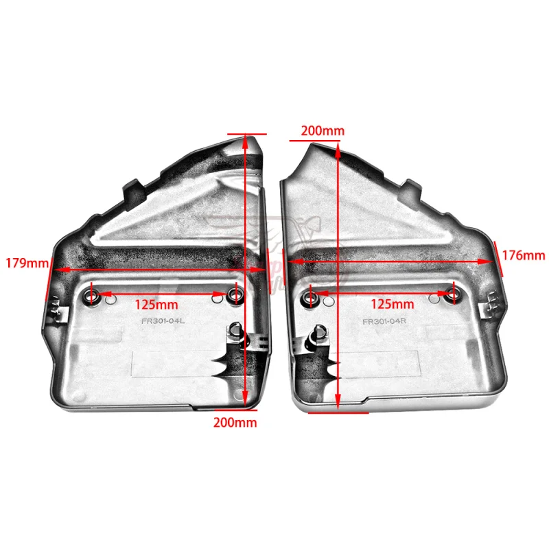Боковой обтекатель для аккумулятора из АБС пластика мотоцикла Honda Shadow Spirit VT750 DC 2000