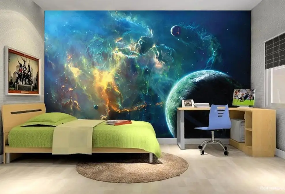 Настенные обои на заказ 3D Фэнтези Вселенная Звездный Галактический фон