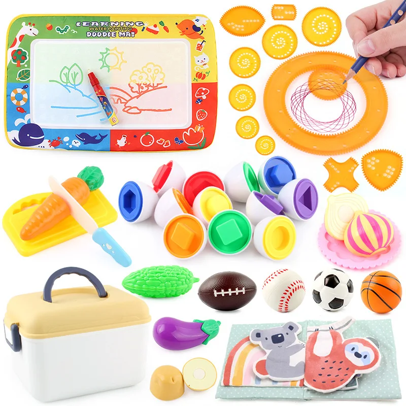 

Early Education Puzzle Gacha/Cloth Book Water Canvas/Cut Fruit/Wanhuarui Fun 32 Piece Set Children's Toy Birthday Christmas Gift