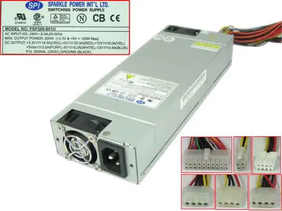 FSP Group Inc FSP200 601U блок питания сервера 200 Вт 1U PSU Sever компьютер|Блоки для компьютеров| |