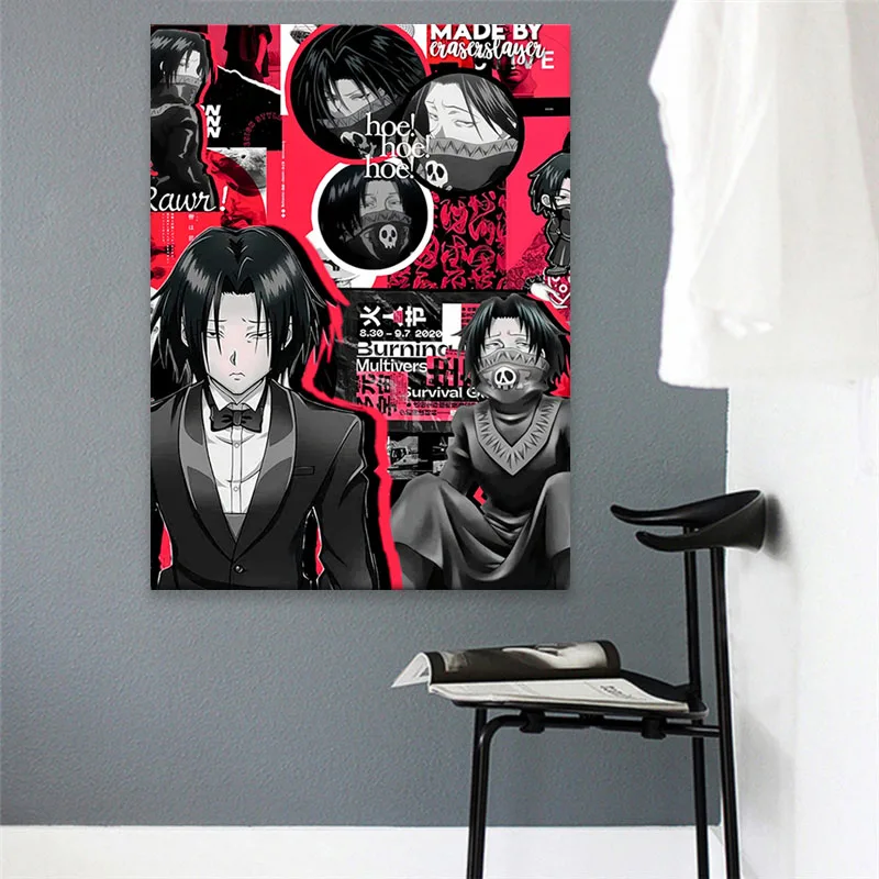 

Холщовый постер Feitan Portor Hunter x Hunter Аниме, декор для комиксов, Настенная картина