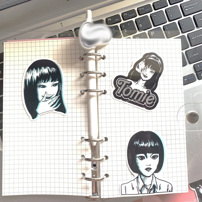 Японский Темный ужас девушка декоративный стикер пакет 21 лист Забавный