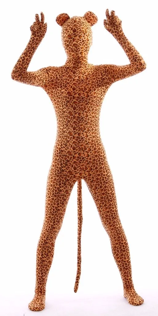 Костюм на Хэллоуин костюм тигра из спандекса для косплея Zentai Зебра Леопардовый