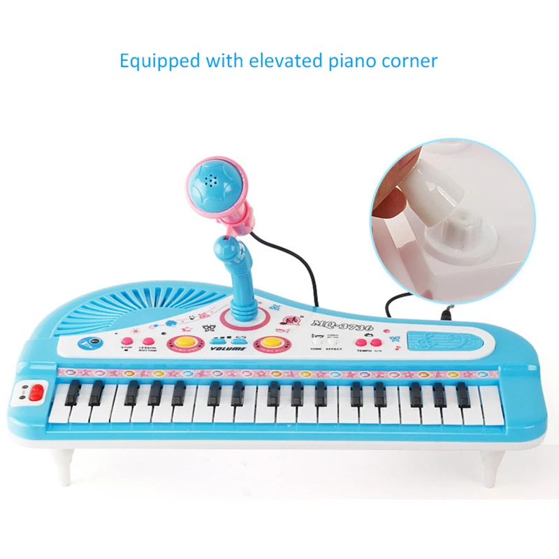 

New Children's Playing Educational Electronic Piano Baby Toys Keyboard Boys Girls Fingers Kids Music 37 Keys Gift Plastic Cute