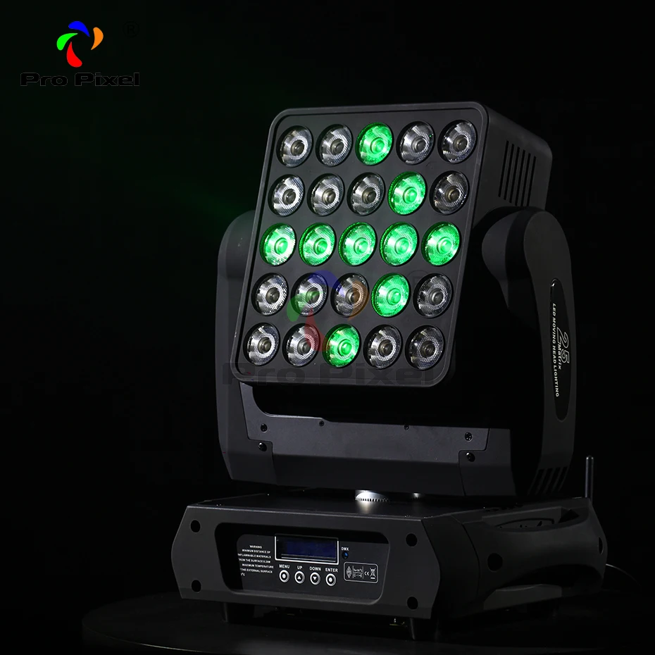 Матричный движущийся светодиодный сценический светильник 25 шт. 12 Вт RGBW 4 в 1 Dmx Dj