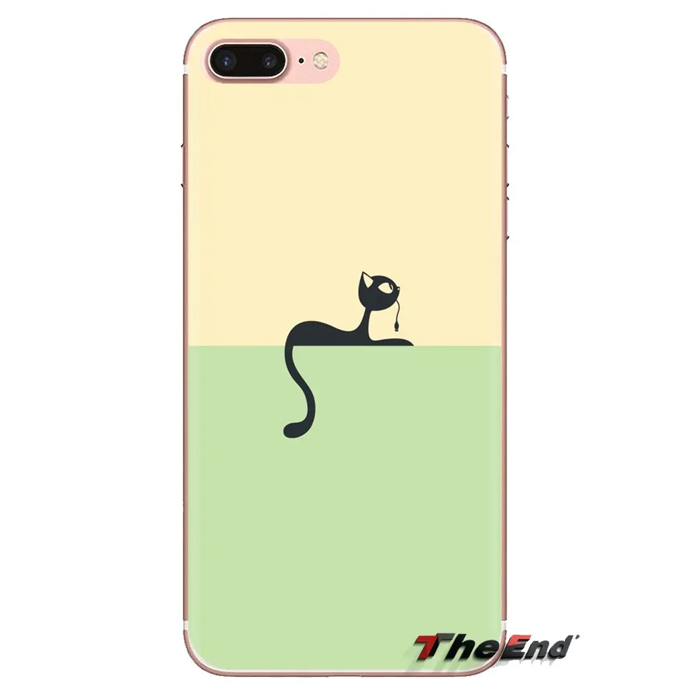 Для huawei G7 G8 P7 P8 P9 P10 P20 P30 Lite Mini Pro P Smart Plus 2017 2018 2019 Рисунок кошка прозрачные мягкие