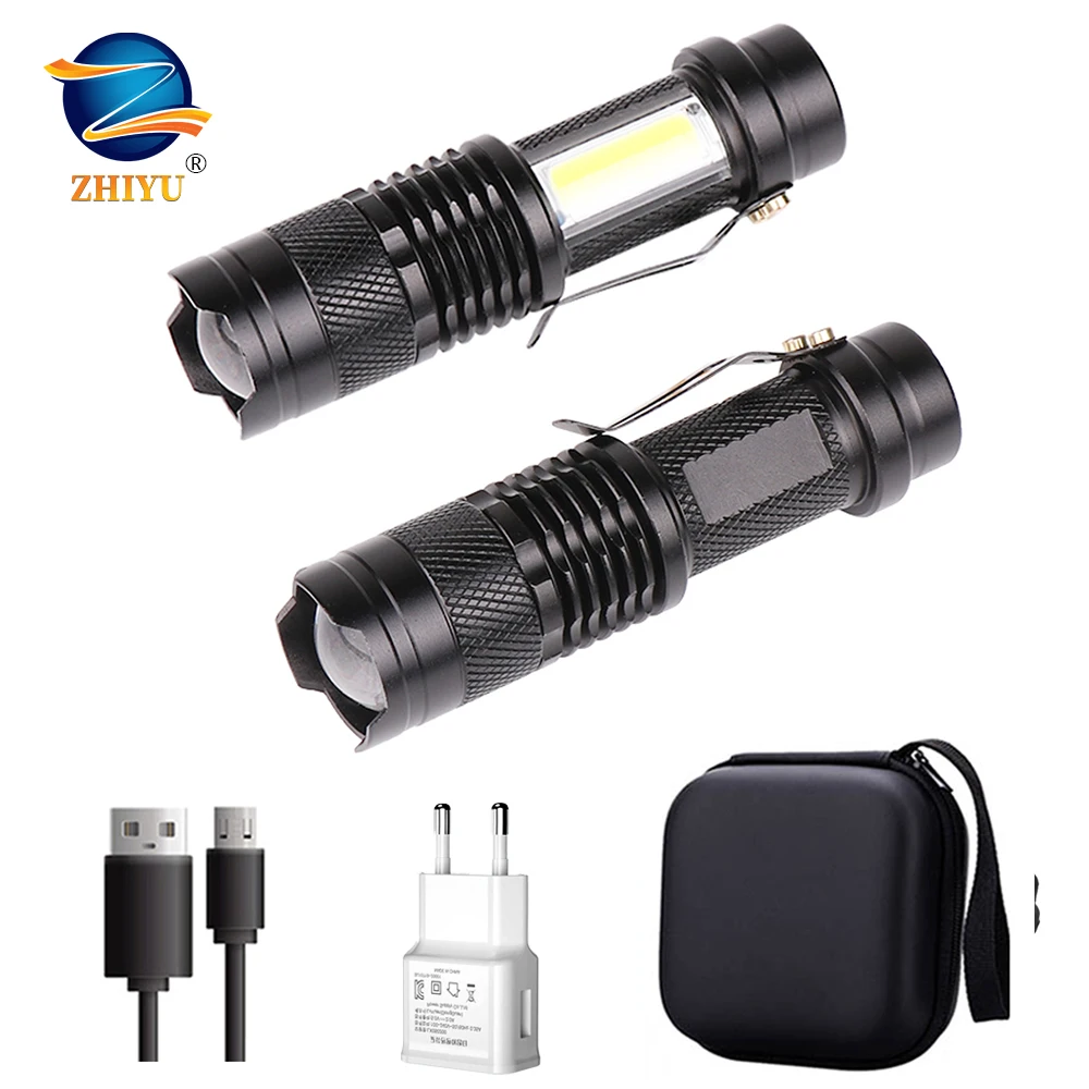 

Миниатюрная вспышка ZHIYU со встроенной батареей, COB 5 Вт, мощсветильник светильник для помещений, кемпинга, ночного бега, пешего туризма