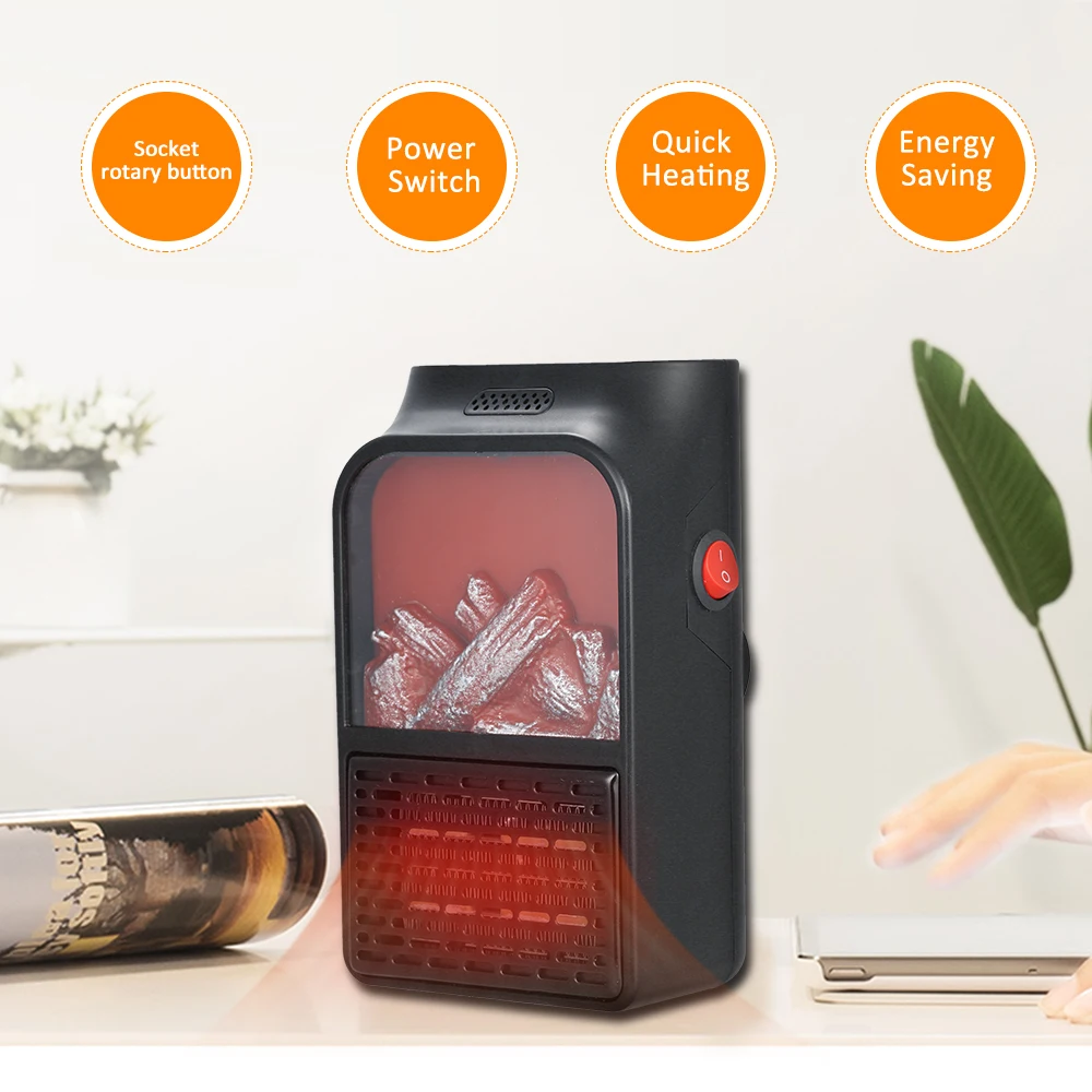 Обогреватель с дистанционным управлением ЕС Мини электрическая Удобная