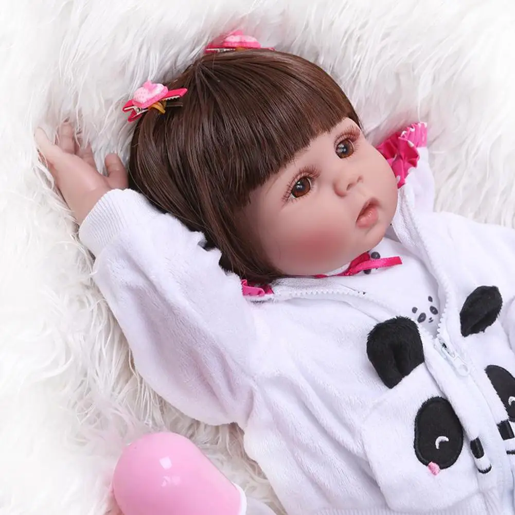 MeterMall 48 см имитация новорожденная девочка игрушка с соской и бутылочкой для