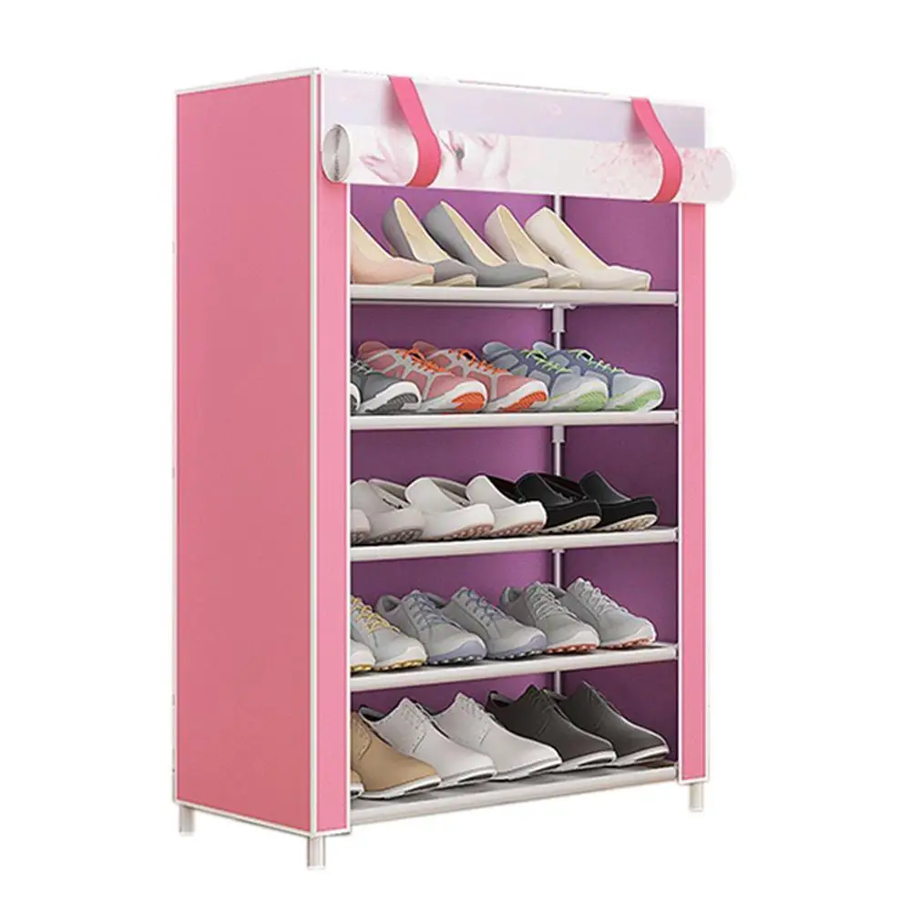 

Ящик для хранения обуви из нетканого материала, многоуровневый ящик для хранения обуви, простая установка, поддержка шкафа для экономии мес...