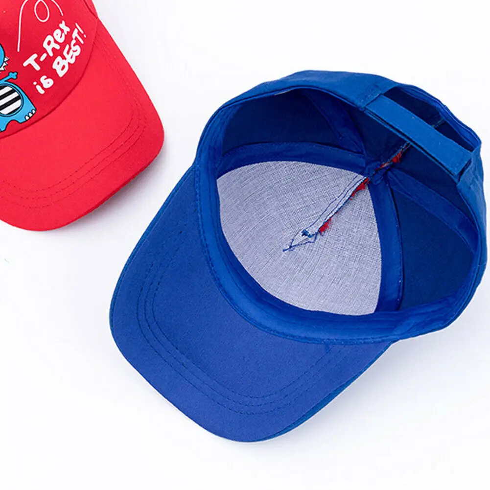 Летняя стандартная бейсболка с мультяшным динозавром для маленьких мальчиков и