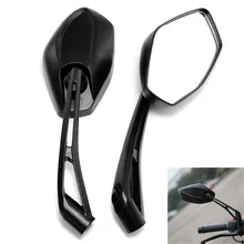 racing motocross rear view part black moto side mirror for honda Kawasaki Z750 Z1000 ZRX1100 ZRX1200 mirror motorcycle rearview