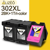 alizeo remanufactured 1 4 pcs ink cartridge for hp 302 hp302 xl for hp deskjet 2130 2131 2132 4511 4512 4513 2134 2136 printer