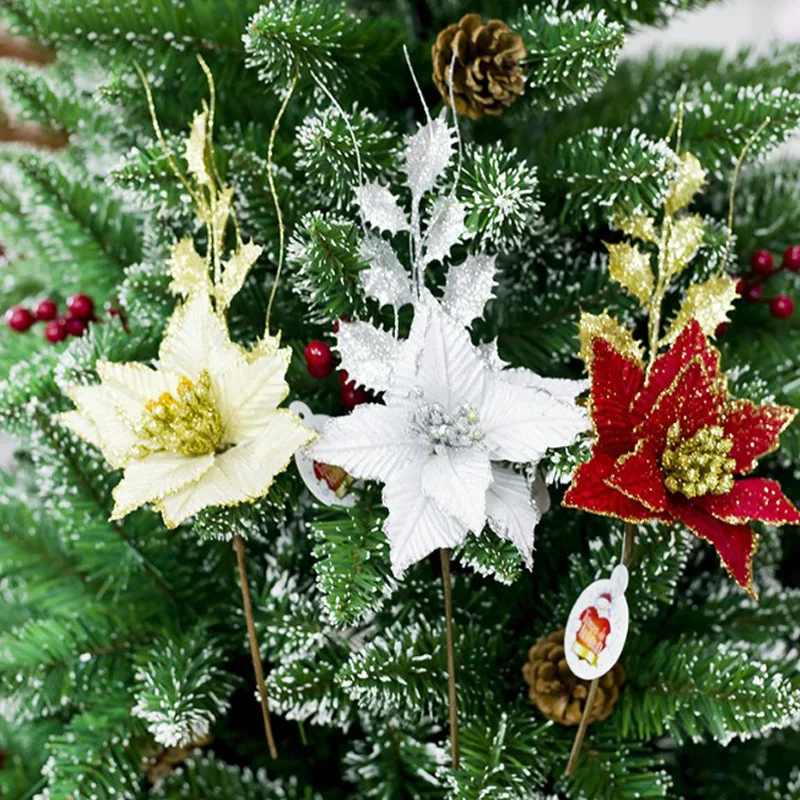 Рождественская елка украшения поддельные растения с листиком для Свадебный