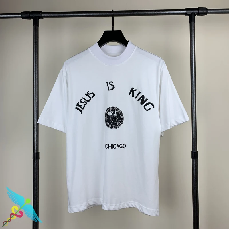 

Kanye West Sunday Service Jesus Is King Tour O-neck Oversized Short Sleeve T-Shirt Men Women Cotton Casual Graphic Tee Shirts