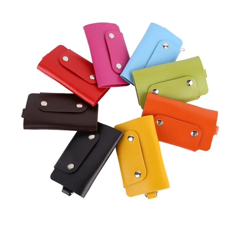 Автомобильный держатель для ключей из искусственной кожи чехол-кошелек