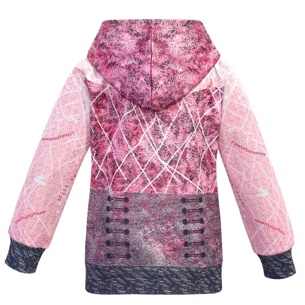 Новые детские костюмы для косплея Потомки 3 девочек толстовки с капюшоном