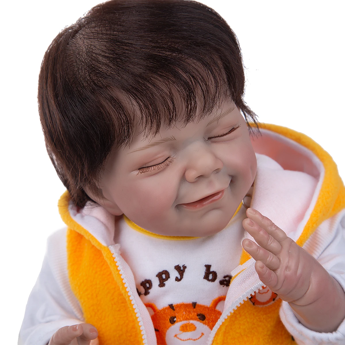 

Closed Eyes Look Like Sleeping Reborn Baby Dolls 50 cm Lifelike Cloth Body Reborn Bonecas Doll Toys For Kid Children's Day Gifts