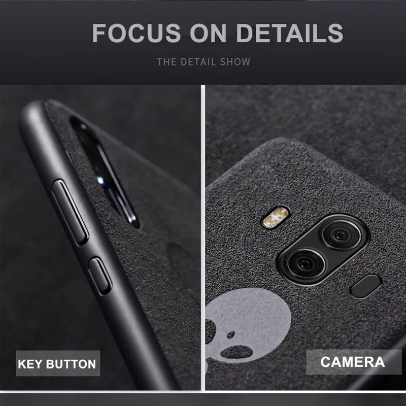 Suede Fur Leather Case For Huawei P10 Plus P20 P30 Pro Mate 10 20 30 Matte Soft Cover Honor V9 V10 V20 P Smart Coque |