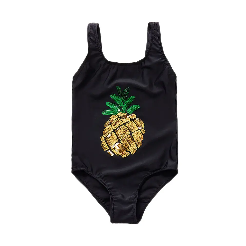 2-8 Years Girl Swimsuit Pink Flamingo Animal Print Children Swimwear Ruffle Sleeveless Swimsuits For One Piece Bathing Suit | Спорт и