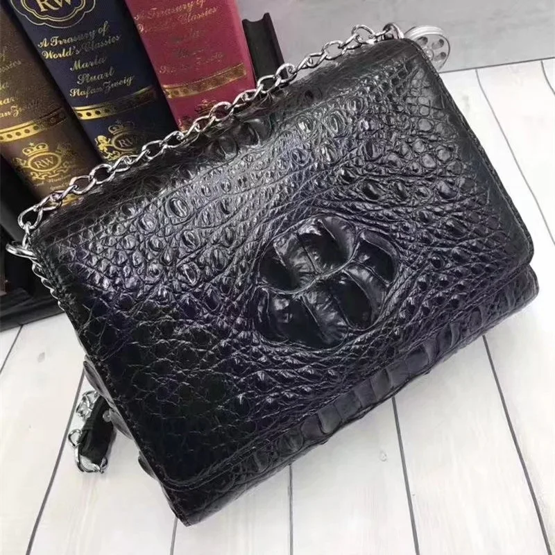 Модный женский маленький кошелек из натуральной кожи крокодила настоящая