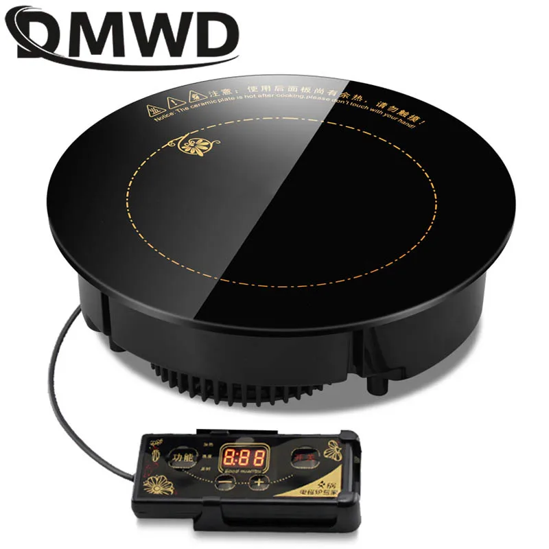 Круглая электрическая Магнитная индукционная плита DMWD 1200 Вт управление проводом