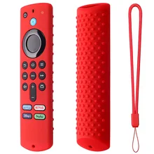 Protective Case Cover Silicone Sleeve Shockproof Anti-Slip Replacement For Amazon Fire TV Stick 4K 3rd Gen 2021 Remote Control