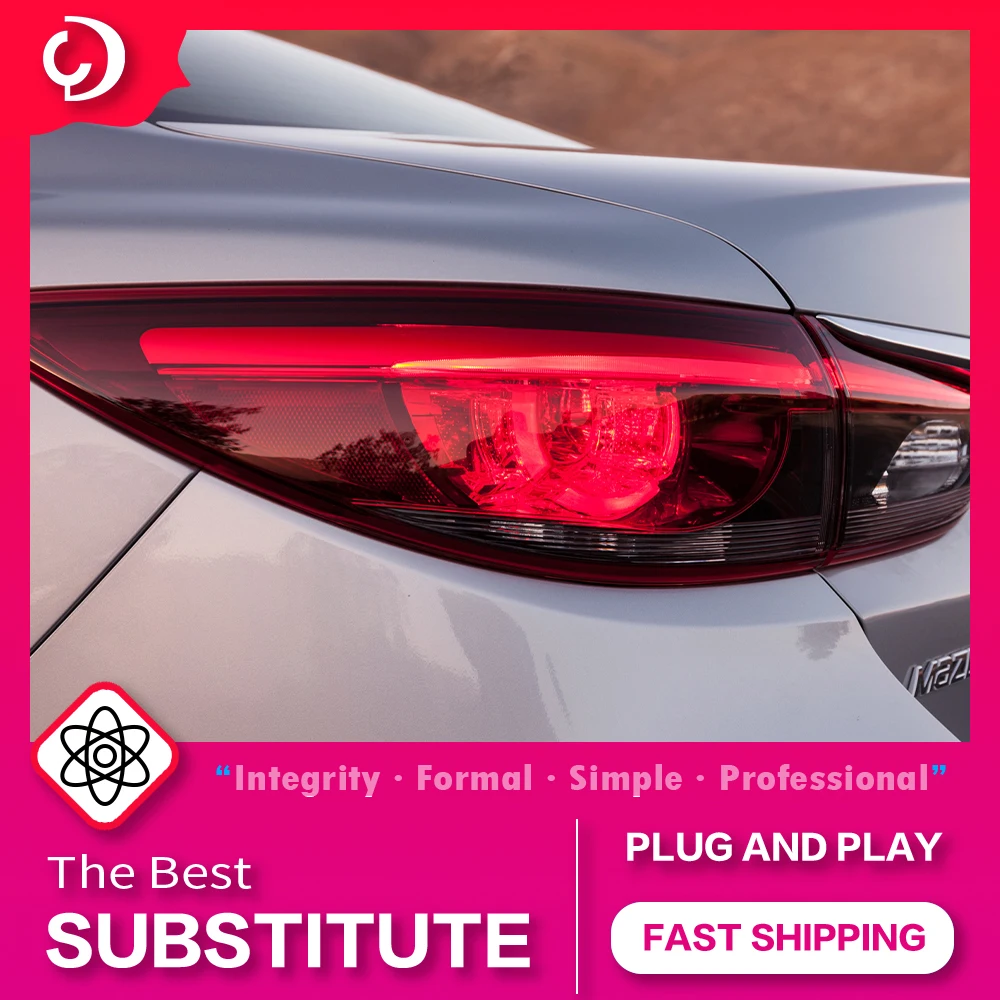 

AKD автомобильный Стайлинг, задний фонарь s для Mazda 6 Mazda6 Atenza 2013-2018, светодиодный задний фонарь DRL, задний фонарь, сигнал поворота, задний тормоз
