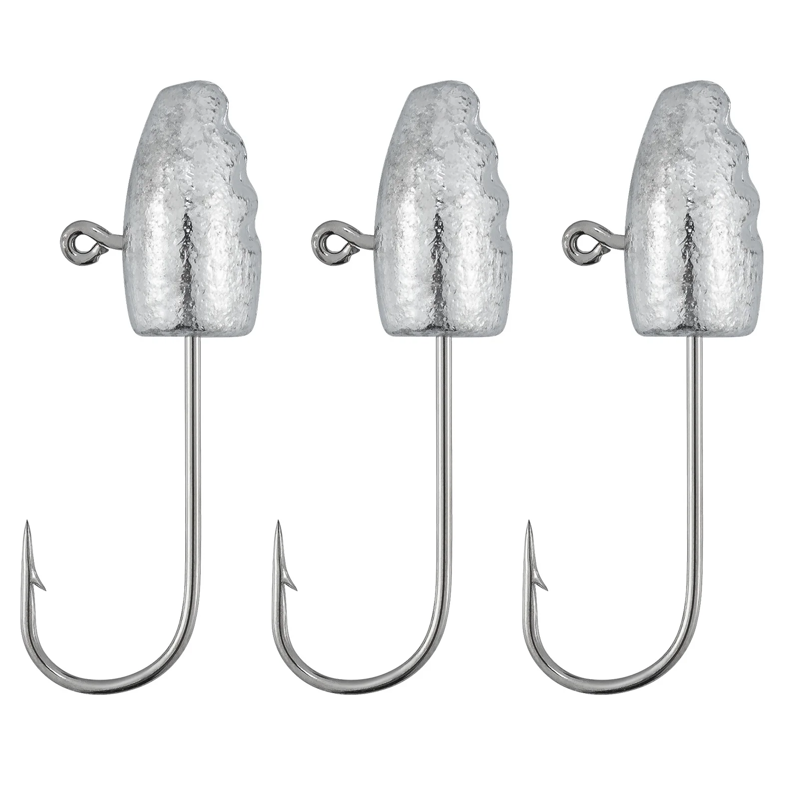 

10pcs Lead Jig Head Hooks Saltwater 1g 2g 3g Fishing Barbed Hook Ned Jigging for Lures Jigs Soft Worm Bass Trout Fishing Tackle