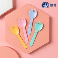 10pcs disposable plastic fork spoon dessert cake fruit frosted fork party tableware supplies