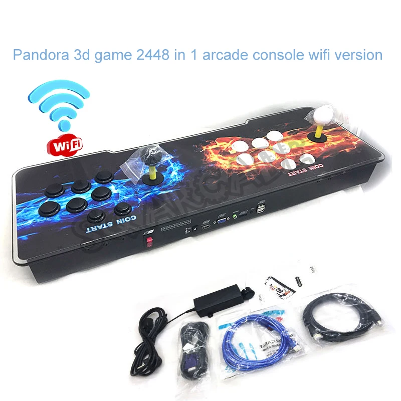 Игровая консоль Pandora 3D 2448 в 1 Wi Fi 140 * 3d игр VGA HDMI выход джойстик 2 игрока ретро